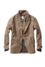 Load image into Gallery viewer, Relwen Heritage Trap Blazer in Camel Guncheck
