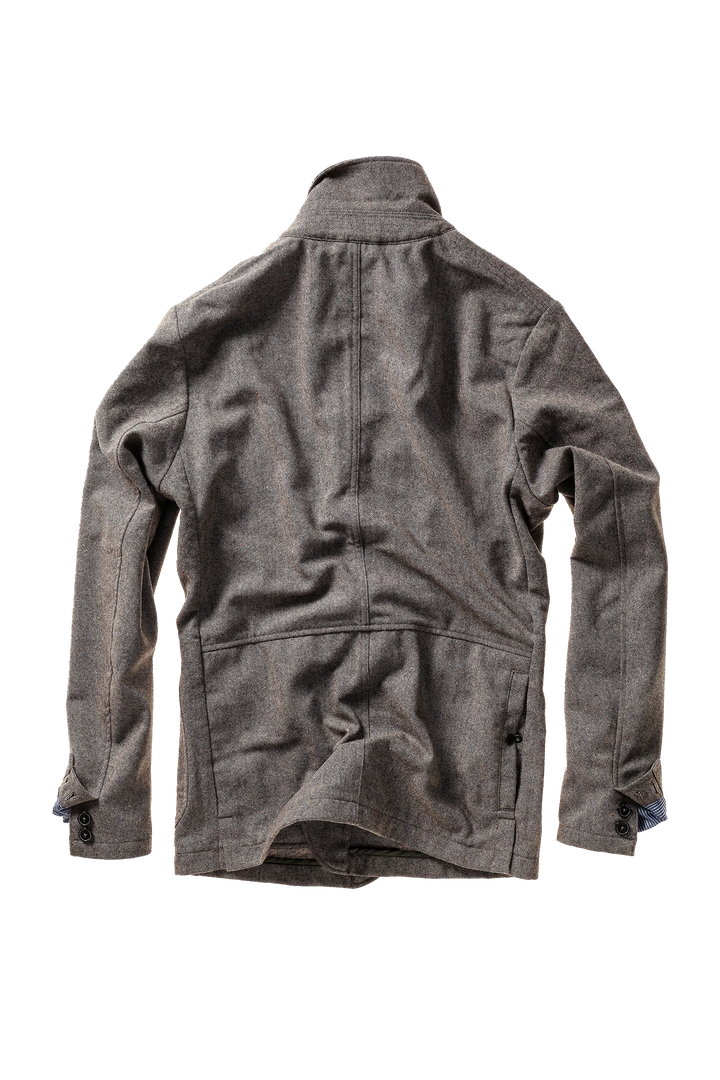 Relwen Heritage Trap Blazer In Light Charcoal