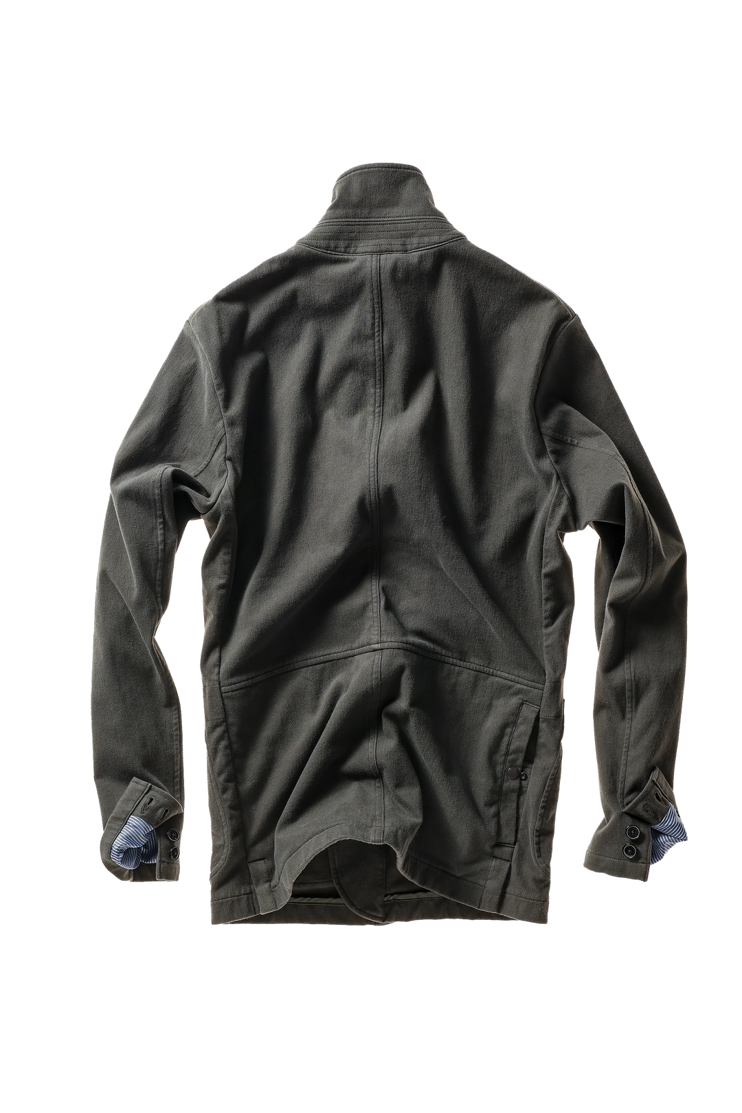 Relwen Moleskin Trap Blazer In Char Loden