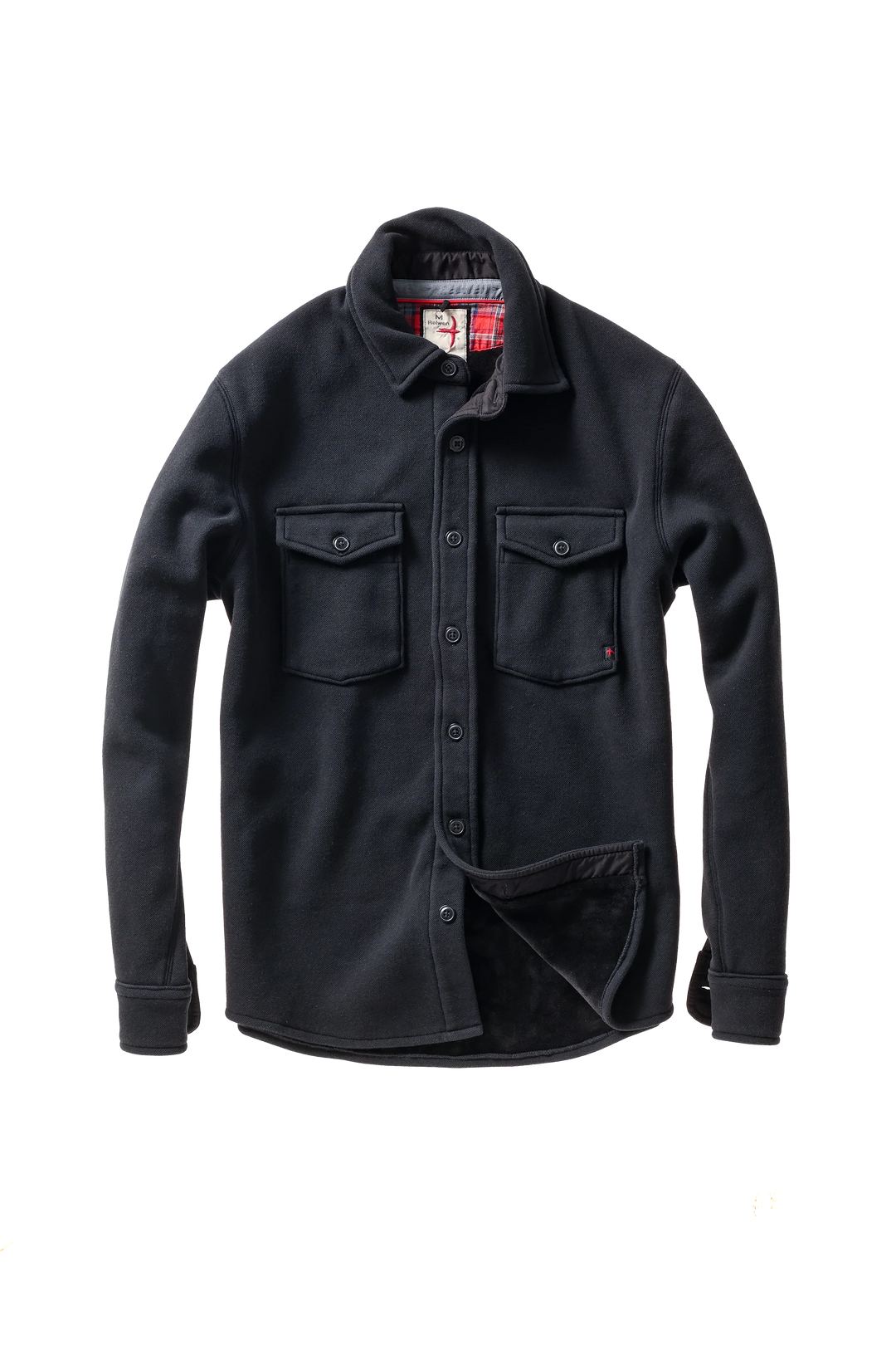 Relwen Pique Fleece Workshirt Black