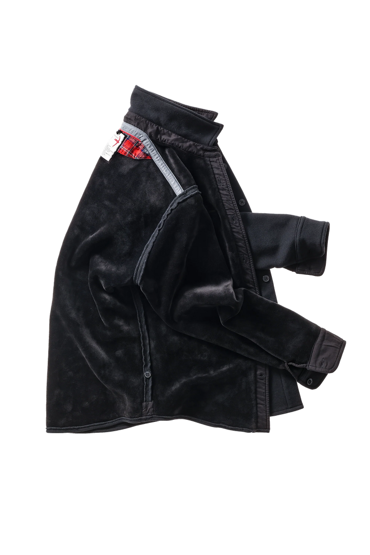 Relwen Pique Fleece Workshirt Black