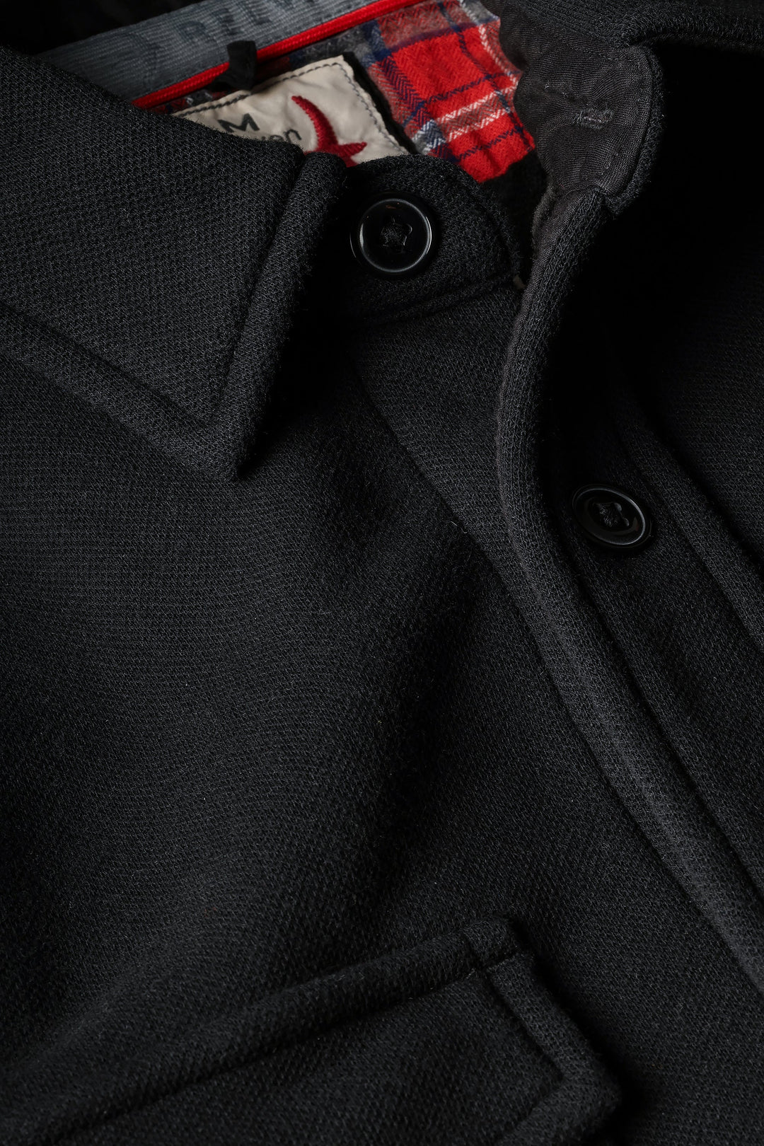 Relwen Pique Fleece Workshirt Black