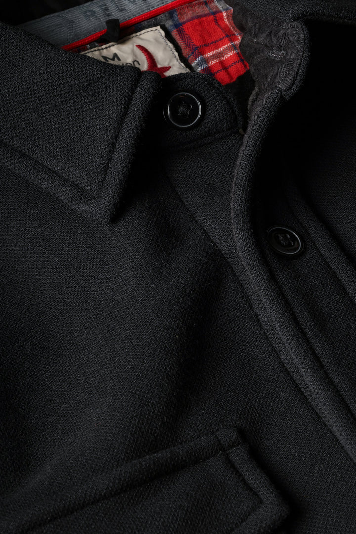 Relwen Pique Fleece Workshirt Black