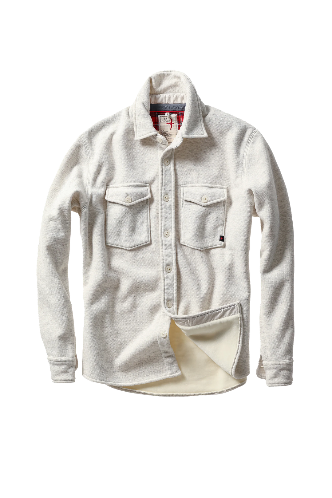 Relwen Pique Fleece Workshirt Chalk