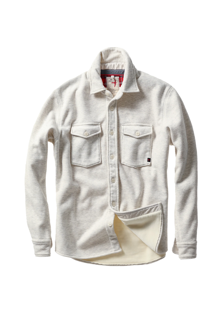 Relwen Pique Fleece Workshirt Chalk