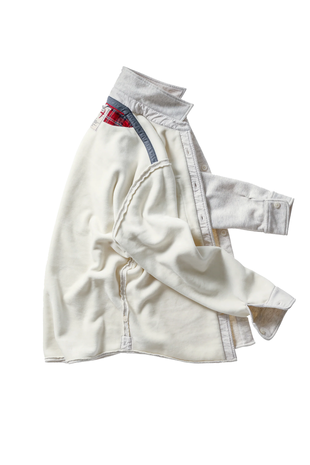 Relwen Pique Fleece Workshirt Chalk