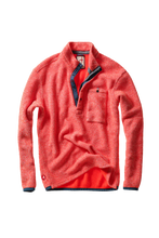 Load image into Gallery viewer, Relwen Terry Snap Zip Mock Paprika
