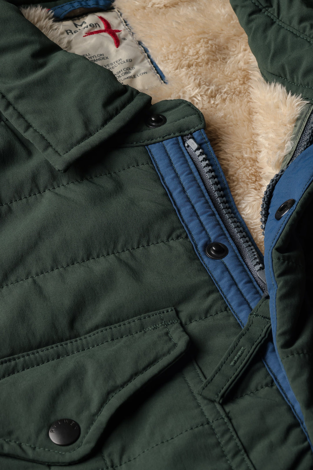 Relwen Quilted Superfleece Jacket Dark Forest