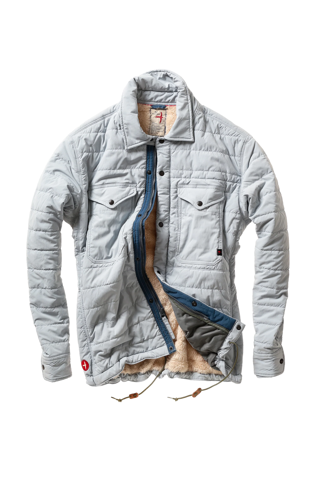 Relwen Quilted Superfleece Jacket Ghost Grey