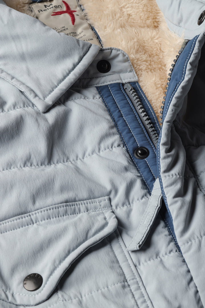 Relwen Quilted Superfleece Jacket Ghost Grey