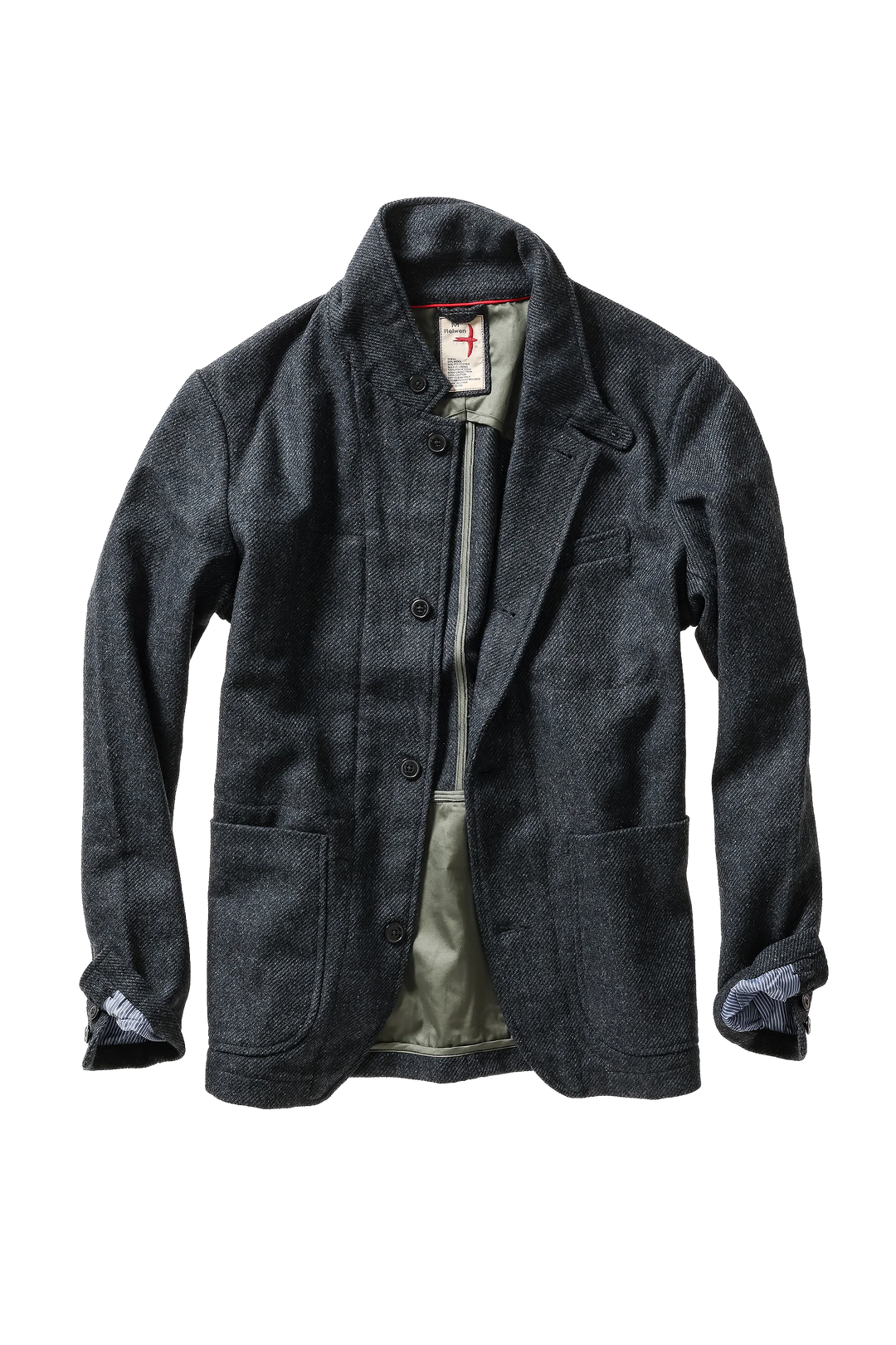 Relwen Heritage Trap Blazer Blue/Black Twill