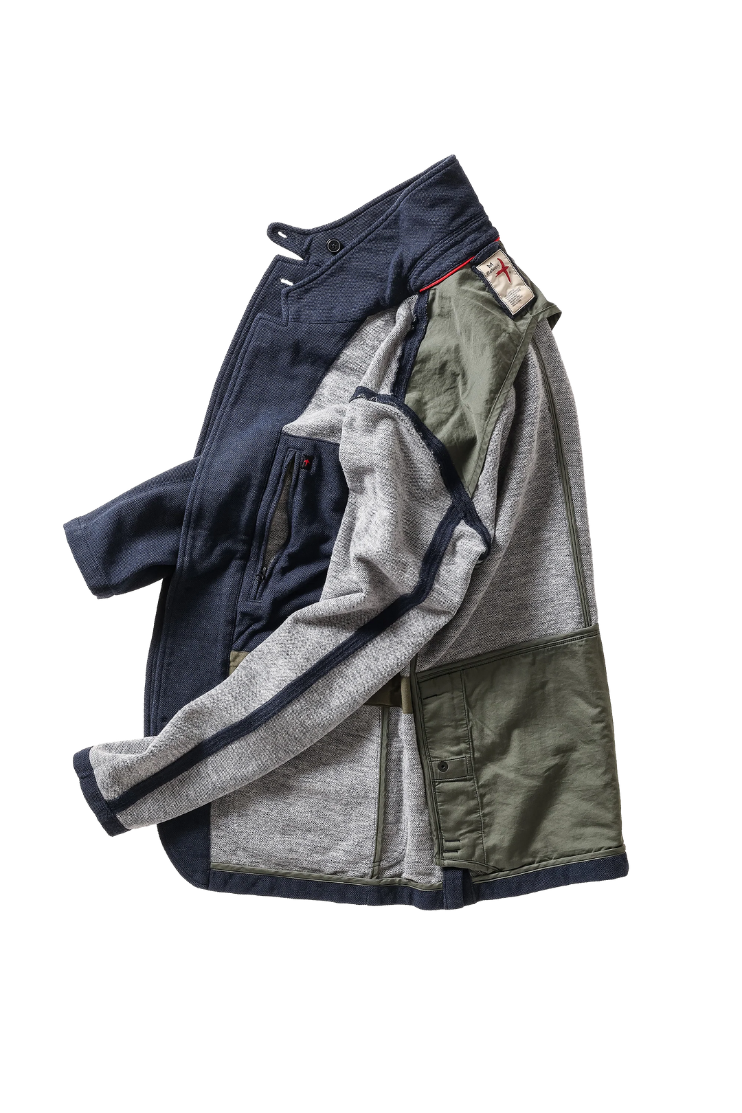 Relwen Pique Trap Blazer Navy