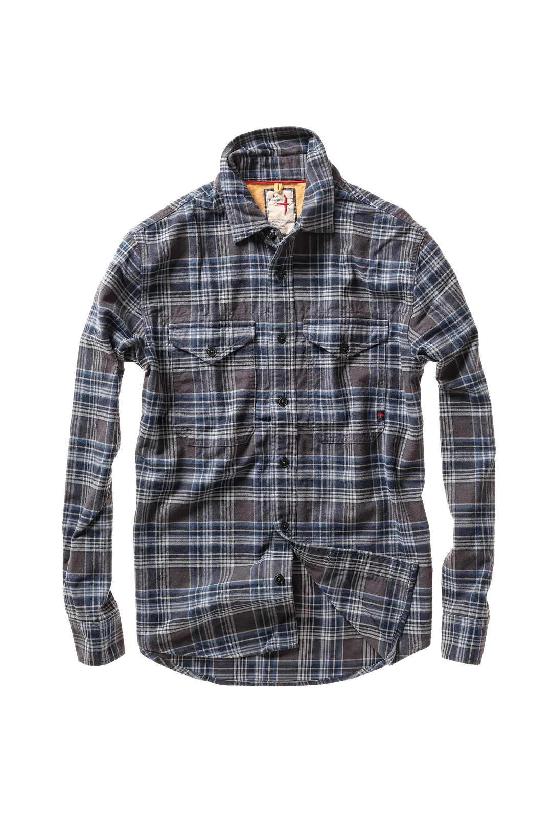 Relwen Utility Workshirt Charcoal/Navy Plaid