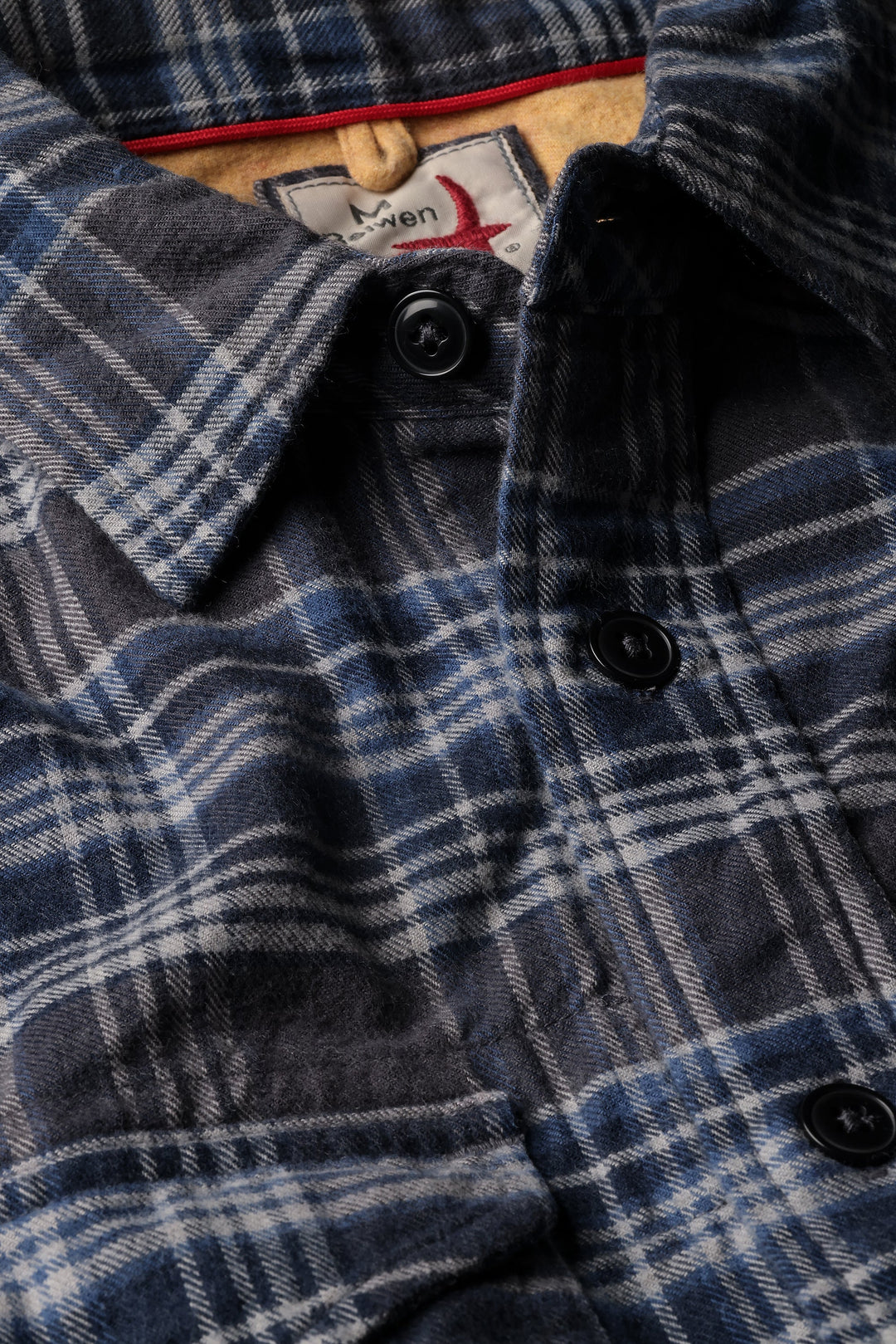 Relwen Utility Workshirt Charcoal/Navy Plaid