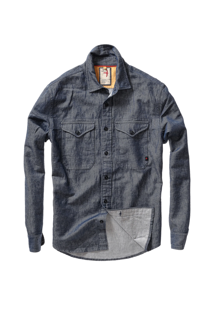 Relwen Utility Workshirt Indigo Yarn-Dye Twill