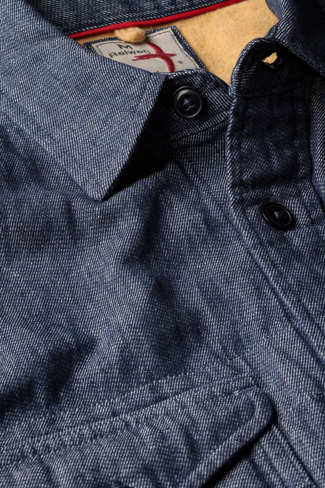 Relwen Utility Workshirt Indigo Yarn-Dye Twill
