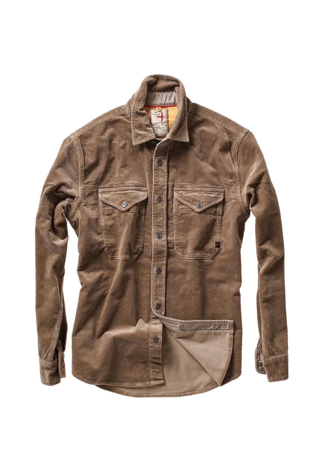 Relwen Cord Workshirt Mushroom
