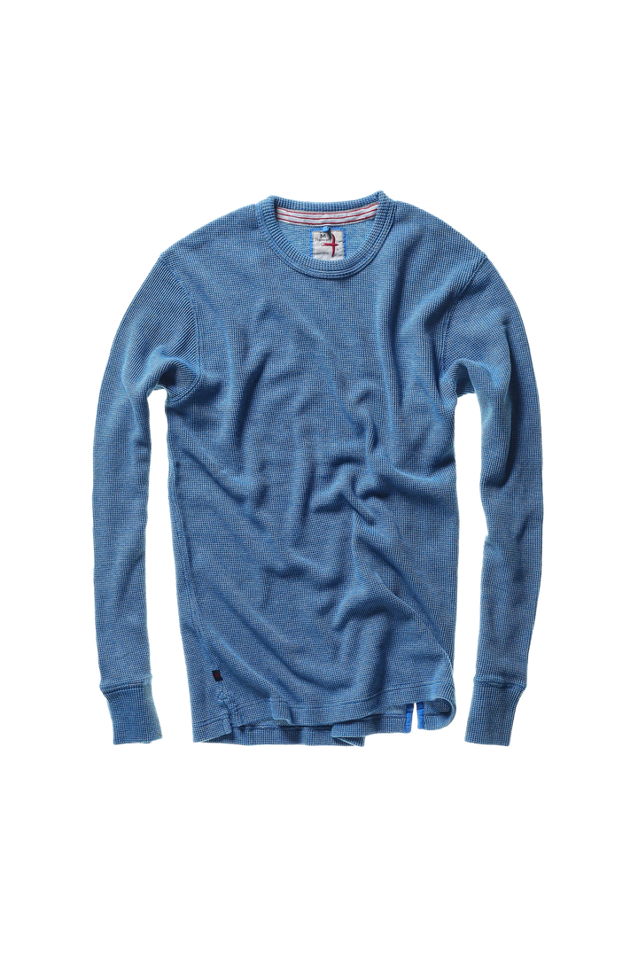 Relwen Bi-Waffle Crew French Blue