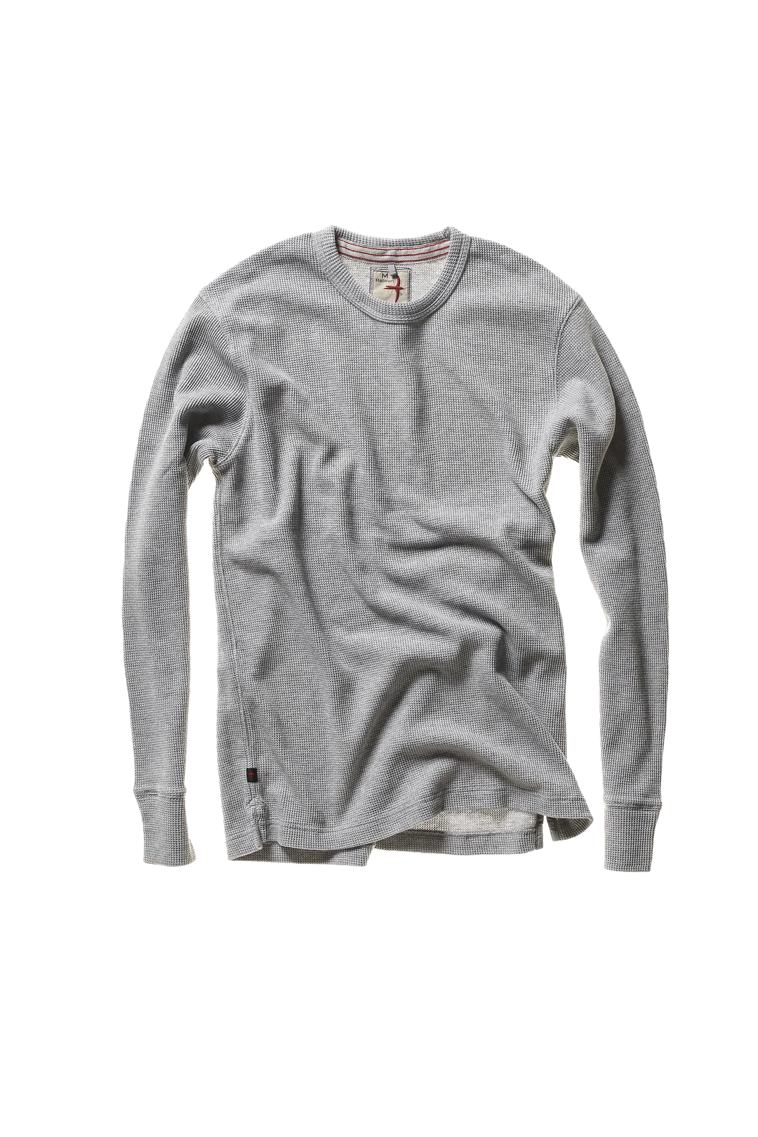 Relwen Bi-Waffle Crew Pale Grey Heather