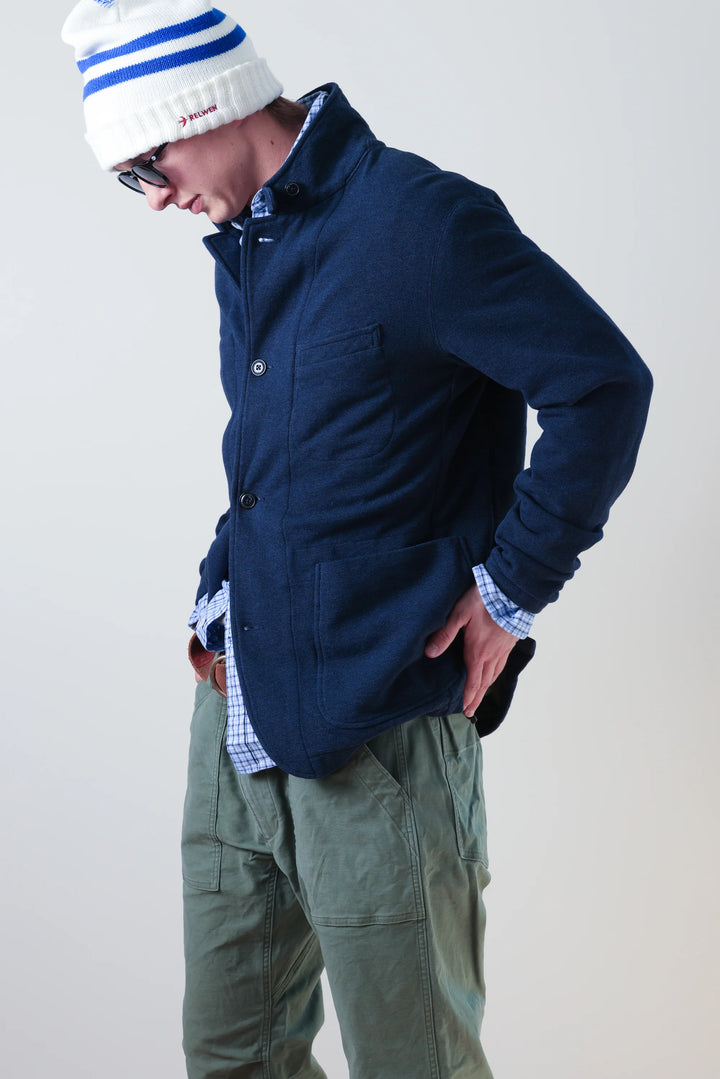 Relwen Pique Trap Blazer Navy