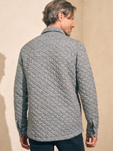 Load image into Gallery viewer, Faherty Epic Quilted Fleece CPO In Carbon Melange
