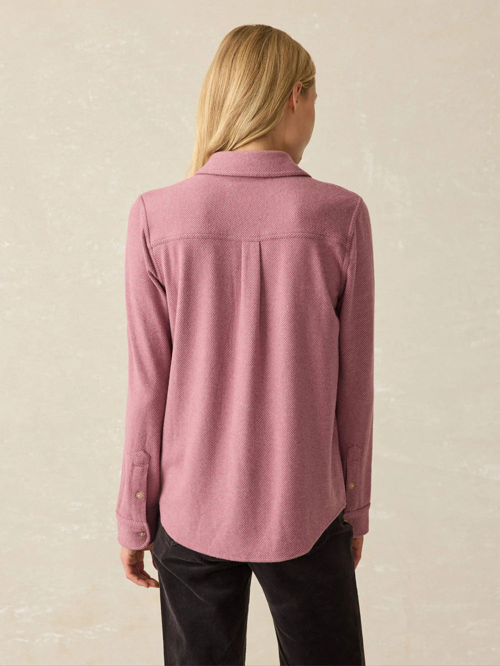 Faherty Legend Sweater In Rose Twill