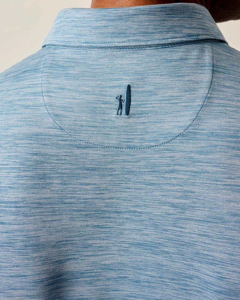 Johnnie-O Polo Huronn Solid In Tide