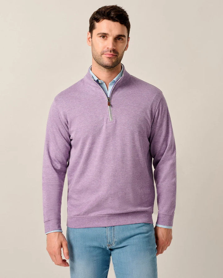 Johnnie-O Sully 1/4 Zip Pullover In Thistle