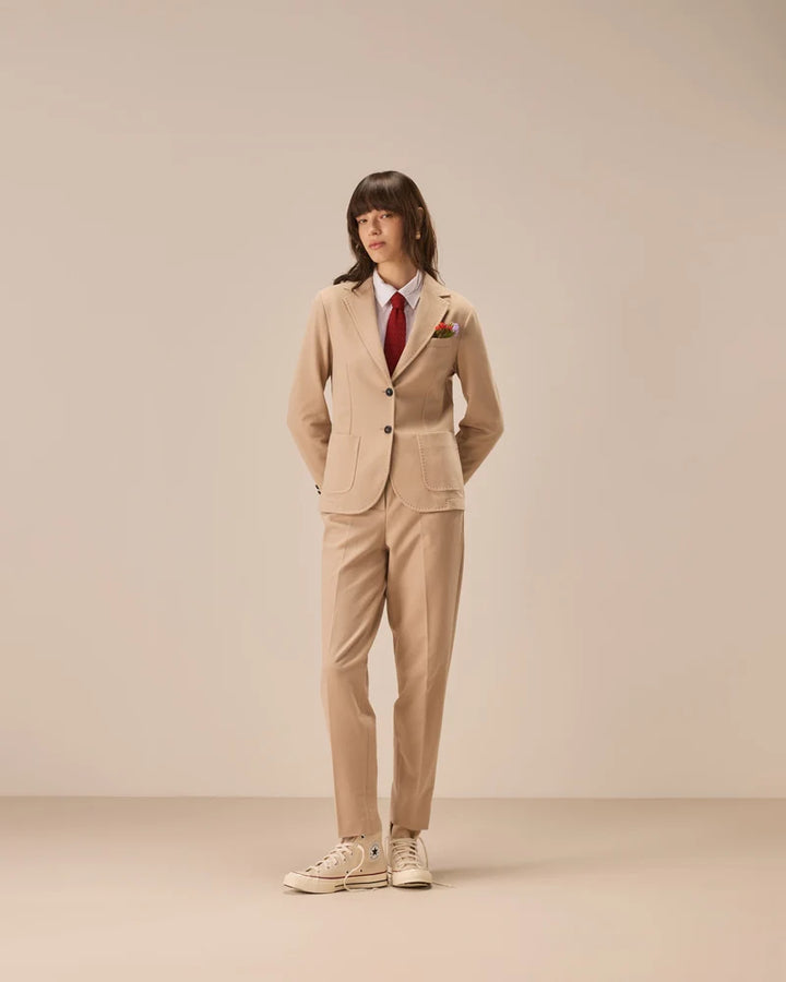 CIRCOLO 1901 Slim-Fit Jacket Light Fleece in Cordwood