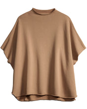 Load image into Gallery viewer, Frank &amp; Eileen Audrey Funnel Neck Capelet In Camel
