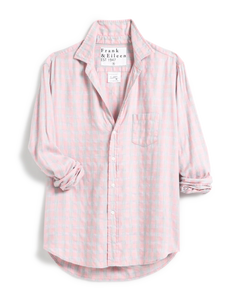 Frank & Eileen Relaxed Shirt Grey/Pink Check