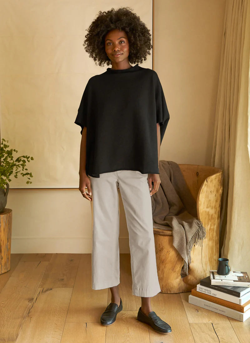 Frank &amp; Eileen The Italian Wide Leg Chino In Cement