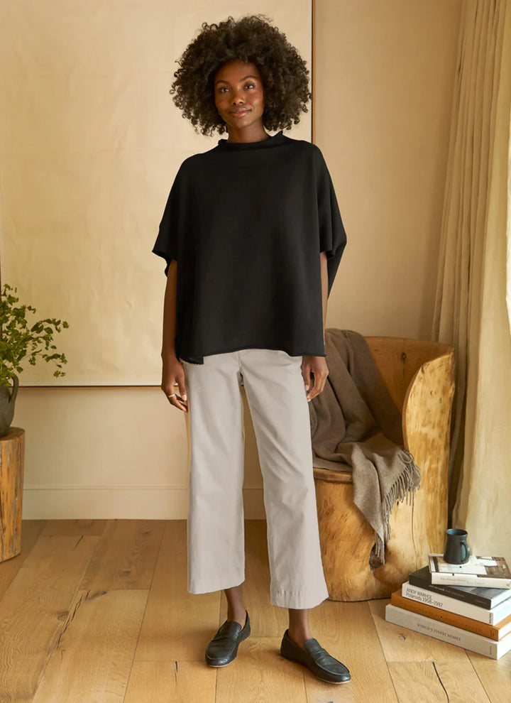 Frank &amp; Eileen The Italian Wide Leg Chino In Cement
