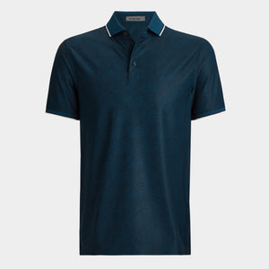 G/FORE Fingerprint Tech Pique Polo in Deep Sea