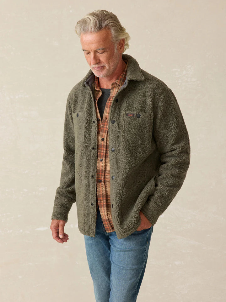 Faherty Range Fleece Cpo In Maine Forest