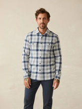 Load image into Gallery viewer, Faherty Men&#39;s Legend Sweater Shirt in Snowy Night Check
