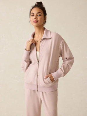 Faherty Women's Legend Lounge Full Zip in Blush