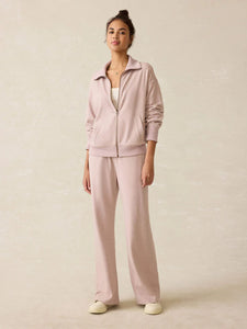 Faherty Women's Legend Lounge Full Zip in Blush