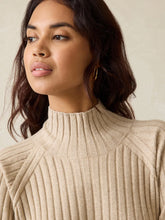 Load image into Gallery viewer, Faherty Jackson Mockneck in Oat Heather
