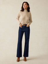 Load image into Gallery viewer, Faherty Jackson Mockneck in Oat Heather
