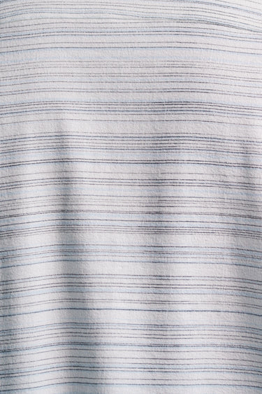 Stone Rose Twilight Terry Shirt In Horizon Pinstripe