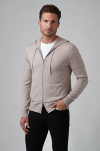 Raffi Full-Zip Hoodie in Oat