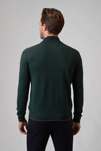 Raffi L/S Zip Mock in Forest