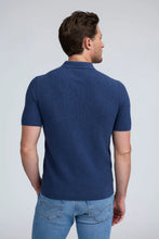 Load image into Gallery viewer, Raffi Wolf Striped Polo in Midnight
