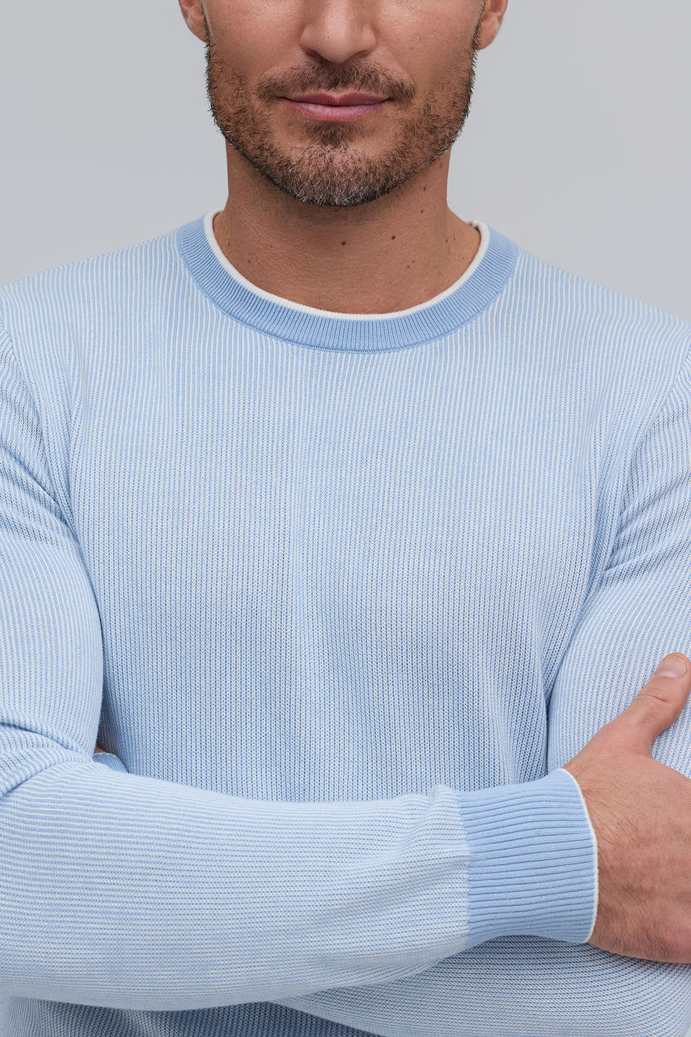 Raffi Zen Stripe Crew In Sky