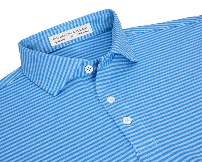 Holderness &amp; Bourne Maxwell Ss In Navy Horizon &amp; Vista Blue