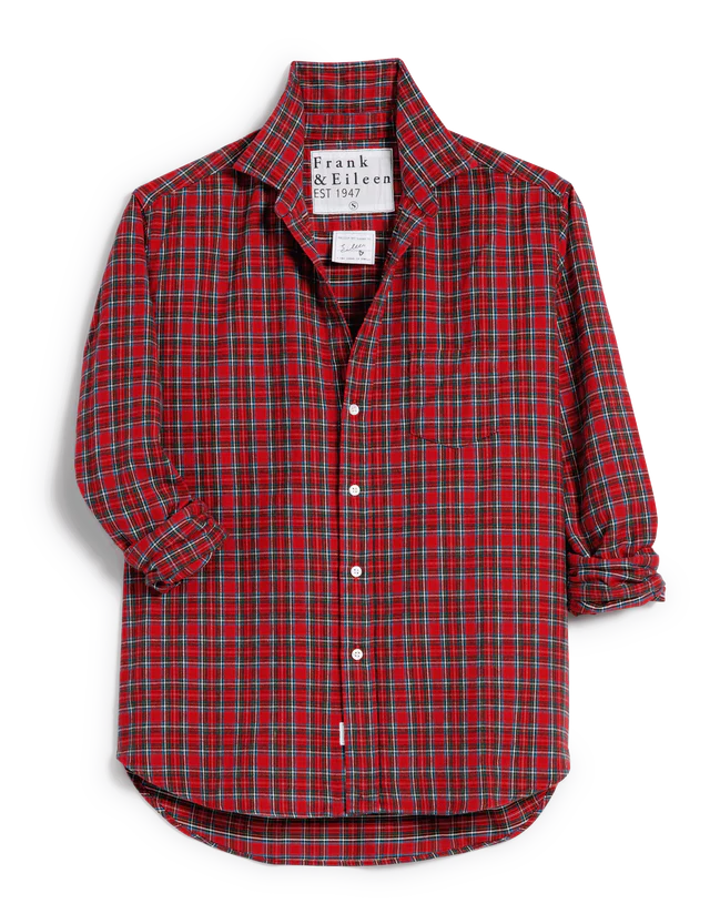 Frank &amp; Eileen Relaxed Button-Up In Small Red Plaid