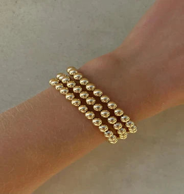 Karen Lazar Beaded Bracelet Yellow Gold Filled