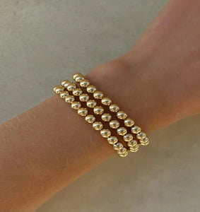 Karen Lazar Beaded Bracelet Yellow Gold Filled