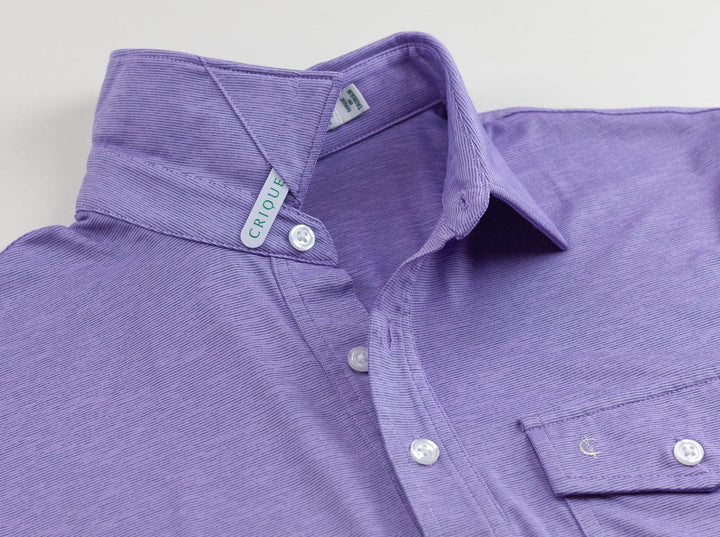 Criquet Heather Performance Sports Players Shirt Lavender